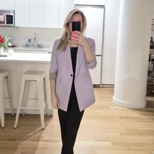 Theory blazer, violet, one button